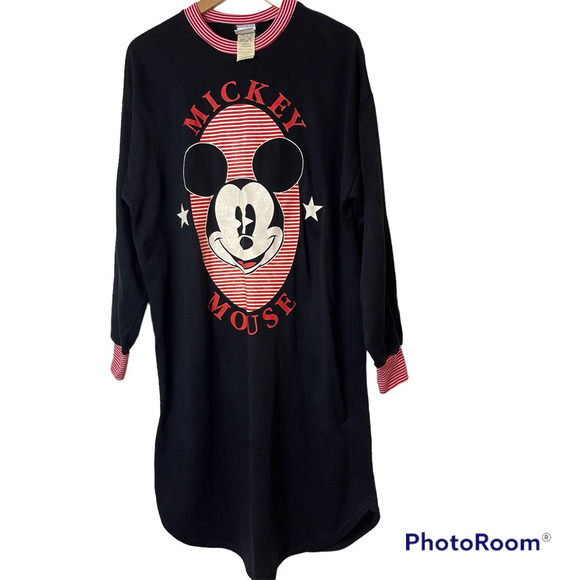 Vintage Mickey Mouse Women's Long Sleepwear Dress size Small - Picture 1 of 10